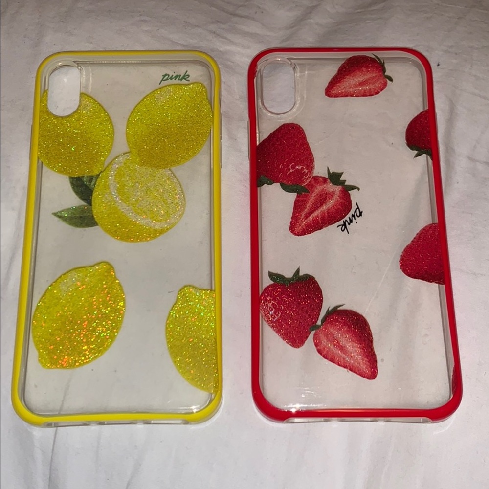 Used iPhone XS Max Victoria secret pink cases(2)